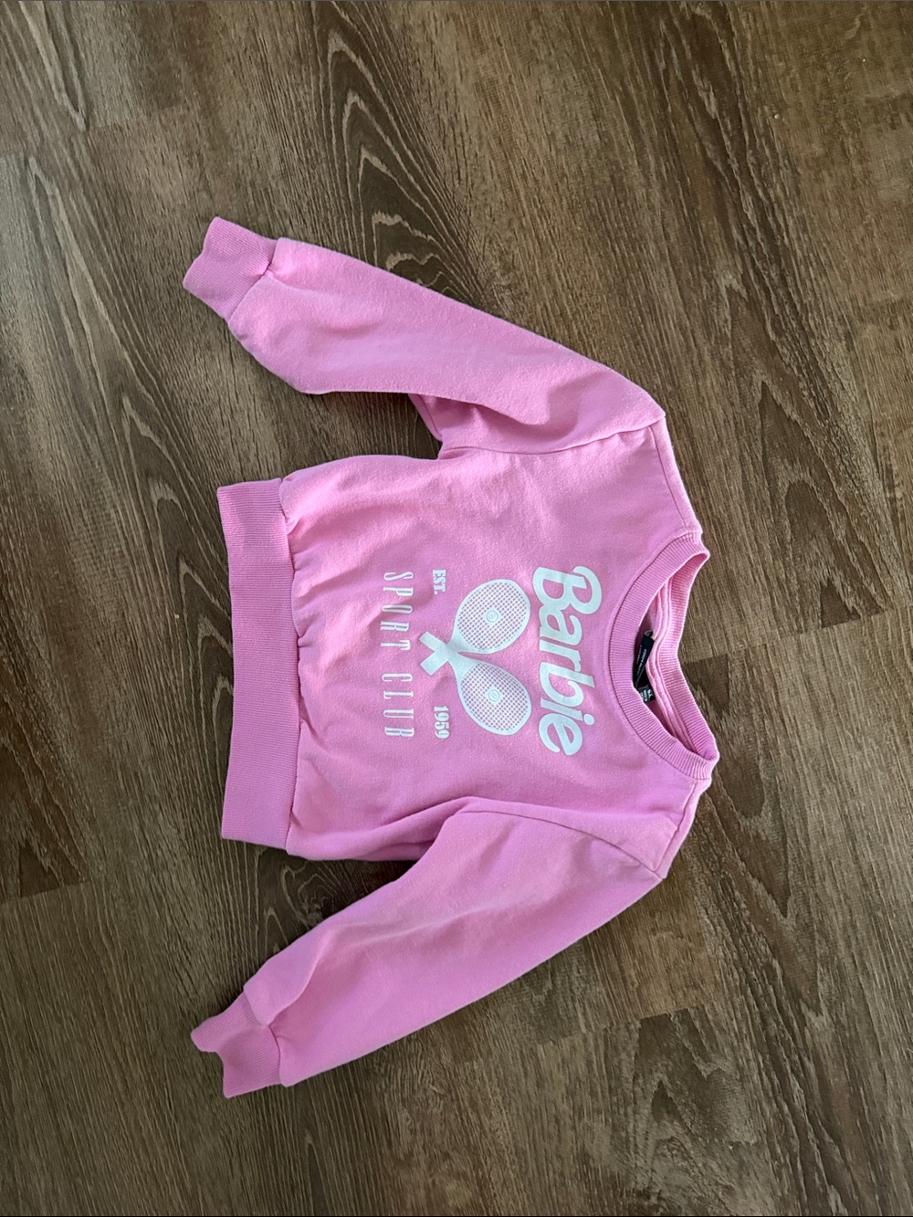 Barbie Pink Graphic Tennis Sweatshirt